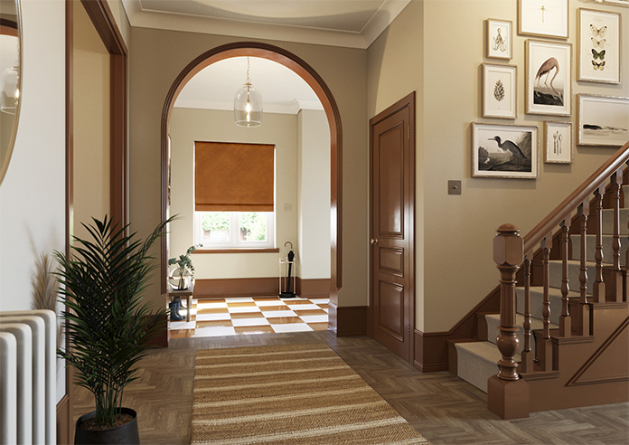 Odessa Velvet, Rust - Twist&Fit Roman Blind - Image 7